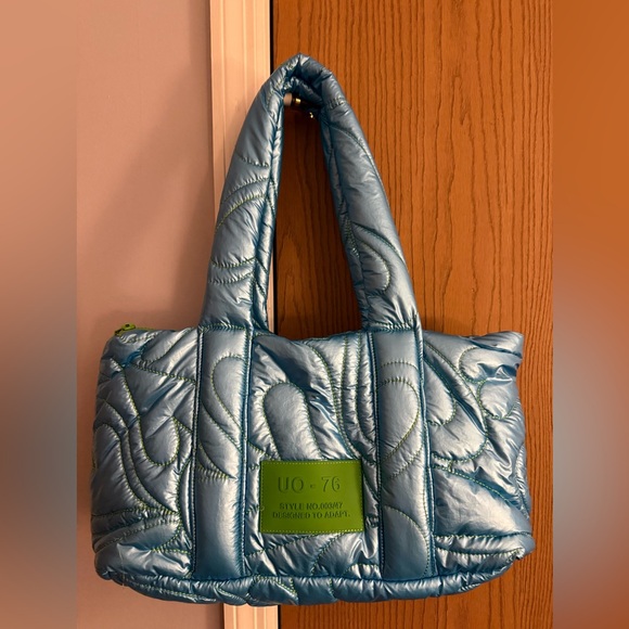 Urban Outfitters Blue Bubble Quilted Women's Bag - Picture 1 of 7